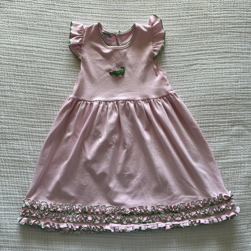 Magnolia Baby Embroidered Alligator Dress